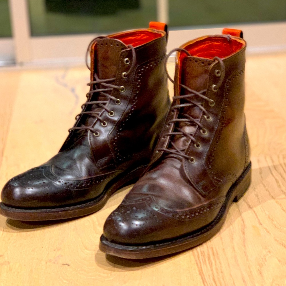 Allen Edmonds Dalton Boot US Men 7D dark brown